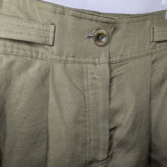 NWT COS linen blend high waist pleated shorts - Picture 2 of 10